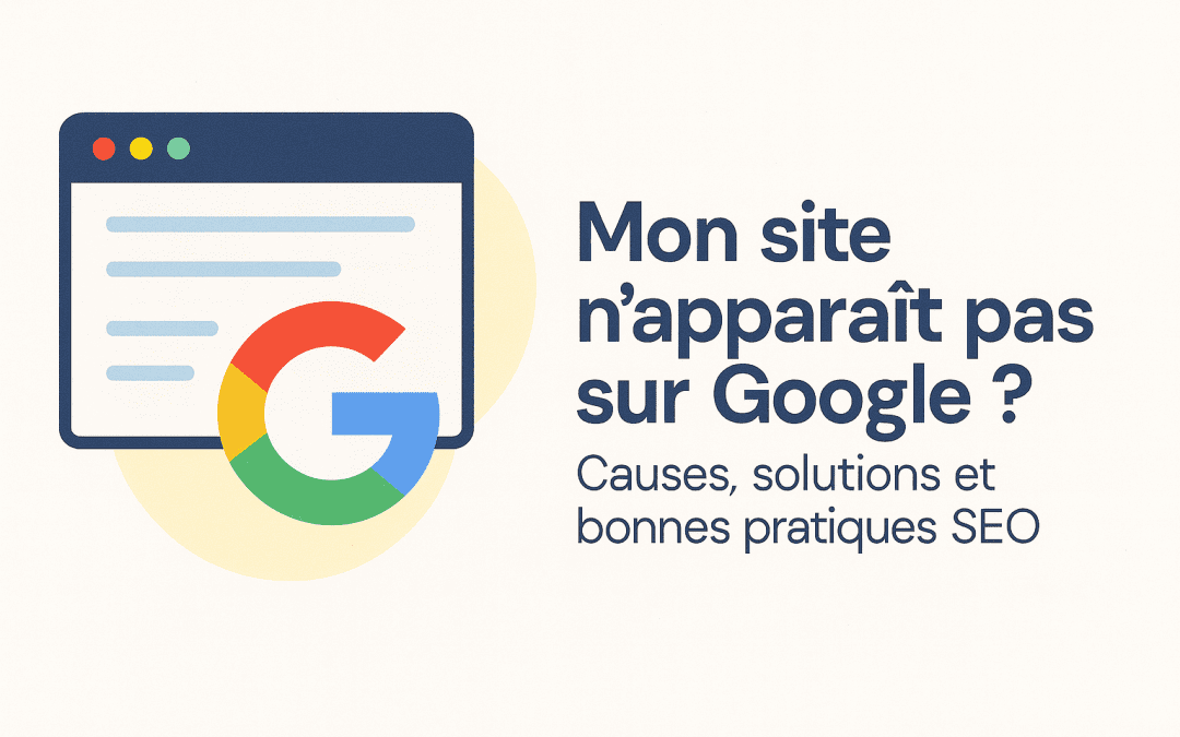 Mon site n’apparaît pas sur Google ? Causes, solutions et bonnes pratiques SEO