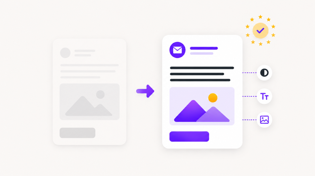 European Accessibility Act (EAA) : ce que la norme accessibilité change concrètement pour vos emails 1 EAA Visuel