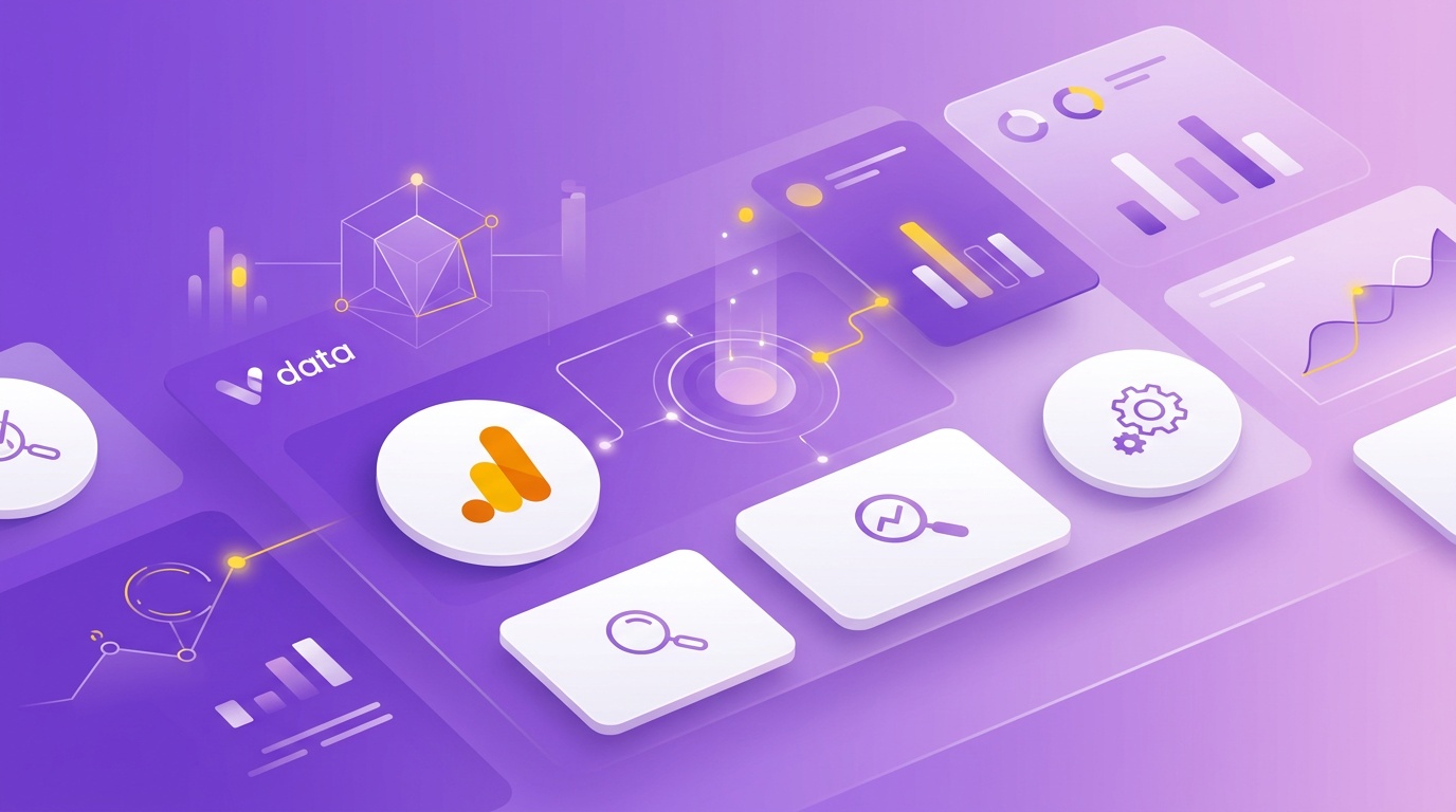 Veille data : IA, consentement et GTM, l'essentiel 1 Tableau de bord analytics montrant veille data IA consentement et GTM avec graphiques et indicateurs de conformité